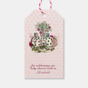 Vintage-Alice-im-Wunderland-Teeparty benutzerdefin Geschenkanhänger