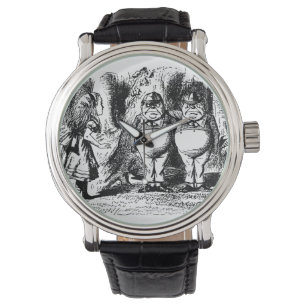 Vintage Alice im Wunderland, Tweedledum Tweedledee Armbanduhr