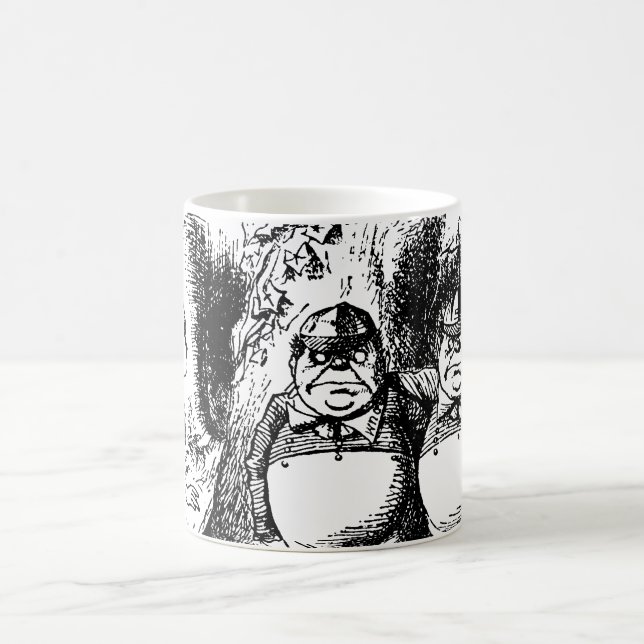Vintage Alice im Wunderland, Tweedledum Tweedledee Kaffeetasse (Mittel)