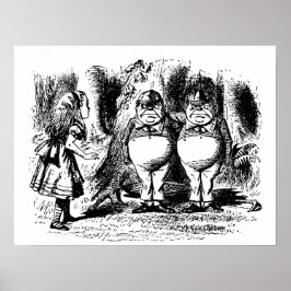 Vintage Alice im Wunderland, Tweedledum Tweedledee Poster