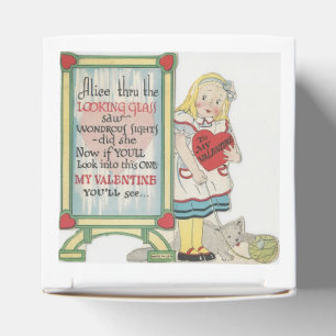 Vintage-Alice-im-Wunderland-Valentinstag Geschenkschachtel