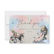 Vintage Alice im Wunderland Vielen Dank