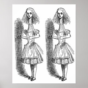 Vintage Alice im Wunderland von Tenniel Poster