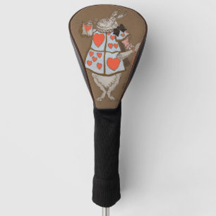 Vintage Alice im Wunderland Weißer Hase Herold Golf Headcover