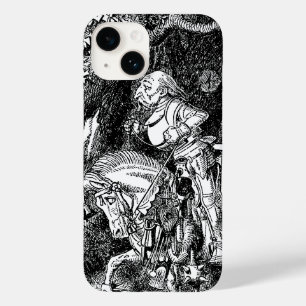 Vintage Alice im Wunderland Weißer Ritter auf Pfer Case-Mate iPhone Hülle