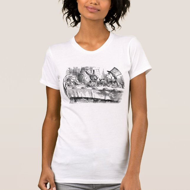 Vintage Alice im Wunderland-wütender T-Shirt (Vorderseite)