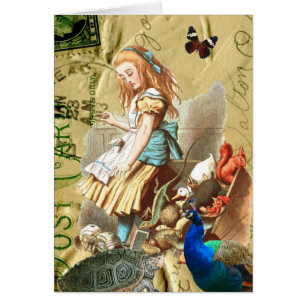 Vintage Alice im Wunderlandcollage