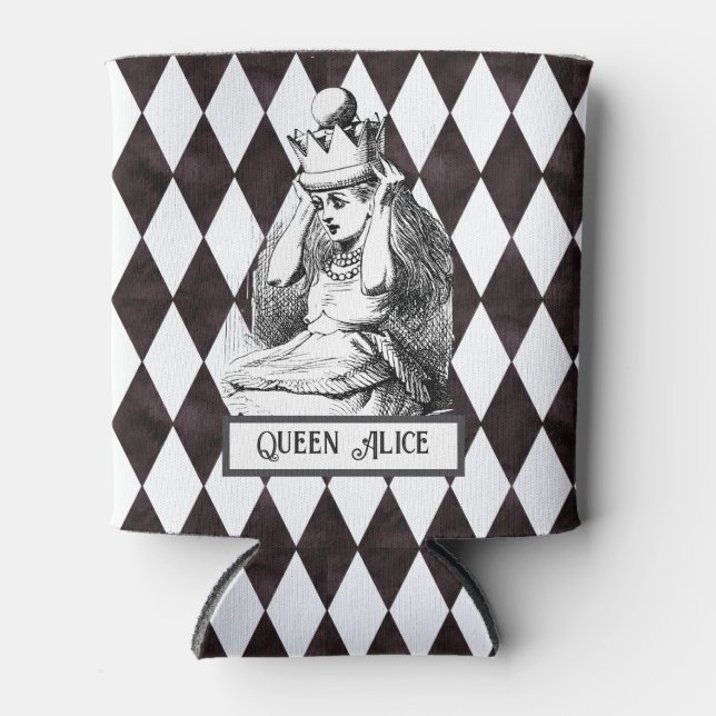 Vintage Alice mit Crown Harlequin Dosenkühler (Vorderseite)