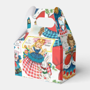 Vintage Alice / Roter Riesenholz / Goldilocks Geschenkschachtel