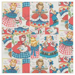 Vintage Alice / Roter Riesenholz / Goldilocks Stoff