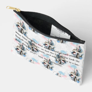 Vintage Alice und die Raupe Zubehörtasche