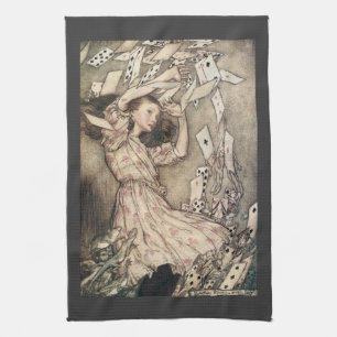 Vintage Alices Abenteuer in Wonderland von Rackham Küchentuch