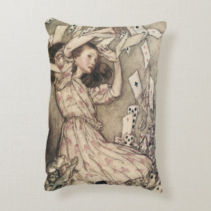 Vintage Alices Abenteuer in Wunderland von Rackham Dekokissen