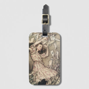 Vintage Alices Abenteuer in Wunderland von Rackham Gepäckanhänger