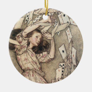 Vintage Alices Abenteuer in Wunderland von Rackham Keramikornament