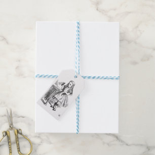 Vintage Alice's Adventures in Wonderland (1865) Geschenkanhänger