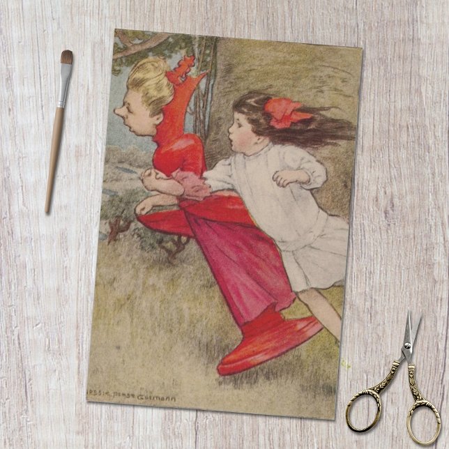 Vintage Alice's Adventures in Wonderland Red Queen Seidenpapier (Von Creator hochgeladen)