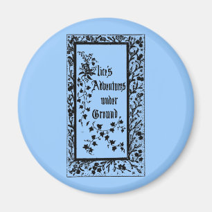 Vintage Alice's Adventures Untergrund Magnet