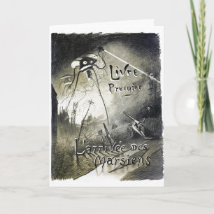 Vintage Alien Einmarsch in den Kriegsfilm Karte