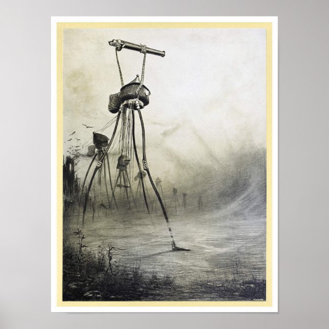 Vintage Alien Einmarsch in den Kriegsfilm Poster (Vorne)