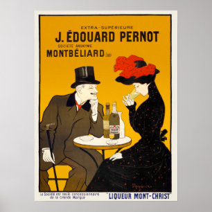 Vintage-Alkohol-Werbeplakat Poster