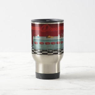 Vintage All American Diner Reisebecher