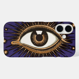 Vintage All Seeing Eye Mystische Himmlische Kunst iPhone 16 Hülle