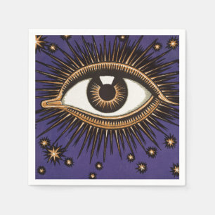 Vintage All Seeing Eye Mystische Himmlische Kunst Serviette