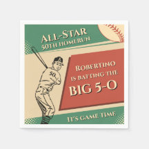 Vintage All Star Baseball Männer 50. Geburtstag