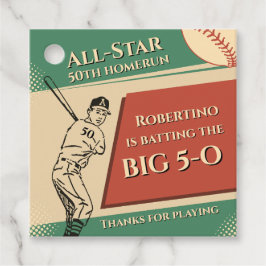 Vintage All Star Baseball Men 50th Birthday Geschenkanhänger