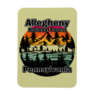 Vintage Allegheny National Forest Pennsylvania Magnet