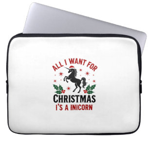 Vintage Alles, was ich zu Weihnachten will, ist ei Laptopschutzhülle