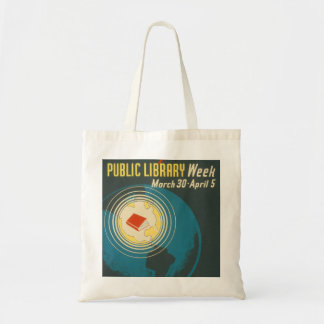 Vintage "allgemeine Bibliotheks-Wochen-" Tasche
