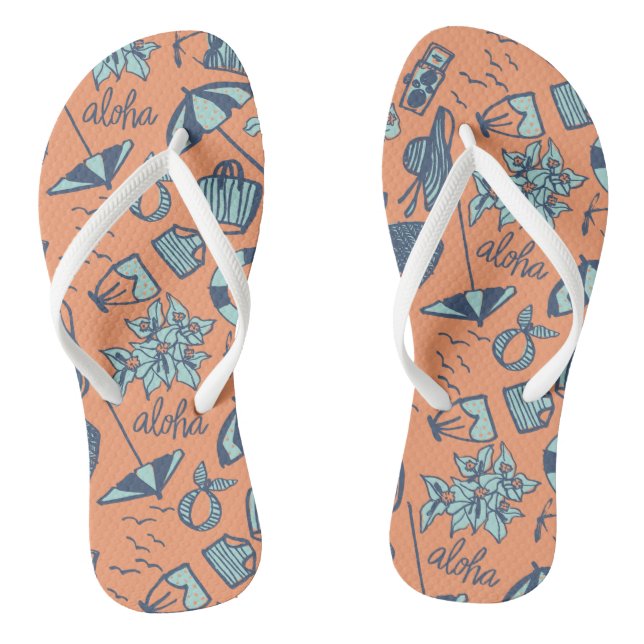 Vintage Aloha Flip Flops (Fußbett)