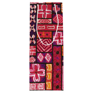 Vintage Aloha-Geschenktasche   Pua Punch Geschenktüte Für Weinflaschen