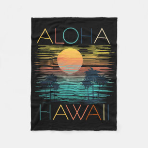 Vintage-Aloha-Hawaii-Luau-Hawaiian-Urlaub-Kostüm Fleecedecke