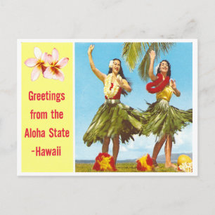 Vintage Aloha Postkarte