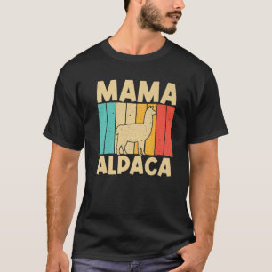Vintage Alpaca Kunst, Dichtung und Musik Mama T-Shirt
