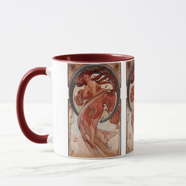 Vintage Alphone Mucha Tanz Tasse (Links)