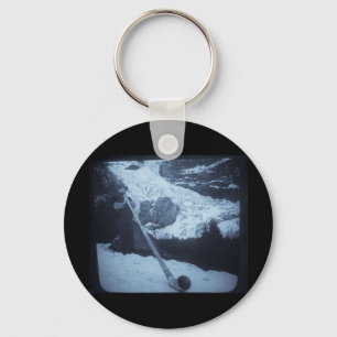 Vintage Alphorgebläse Schlüsselanhänger