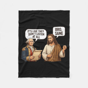 Vintage Als ob er nicht zugehört hätte Bro gleiche Fleecedecke