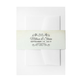 Vintage Alt-Western-Hochzeit Einladungsbanderole