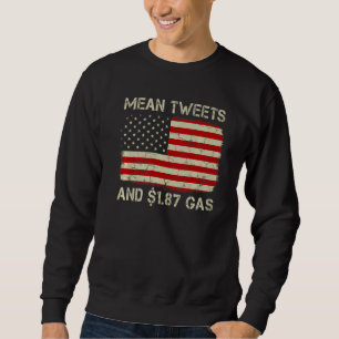 Vintage alte amerikanische Flagge Gemein Tweete un Sweatshirt