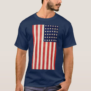Vintage alte amerikanische Flagge mit 36 Sternen T-Shirt