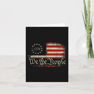 Vintage alte amerikanische Flagge Patriotic 1776 W Karte