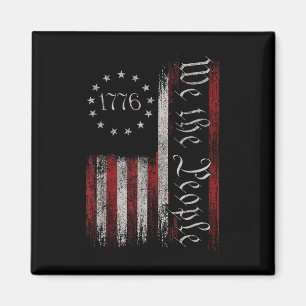 Vintage alte amerikanische Flagge Patriotic 1776 W Magnet