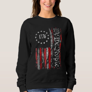 Vintage alte amerikanische Flagge Patriotic 1776 W Sweatshirt