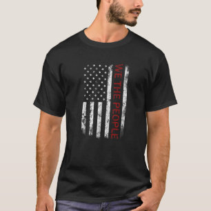 Vintage alte amerikanische Flagge Patriotic 1776 W T-Shirt