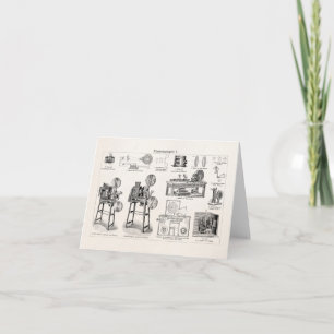 Vintage alte antike Film-Kamera-Kinematographie Karte