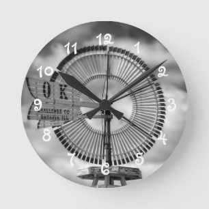 Vintage alte antike Windmühle - Uhr